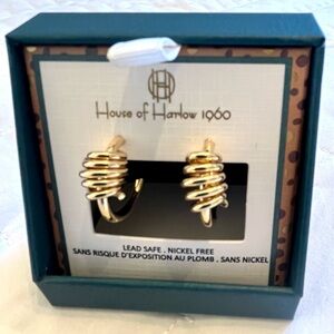 💛House of Harlow 1960 Gold Coil Earrings